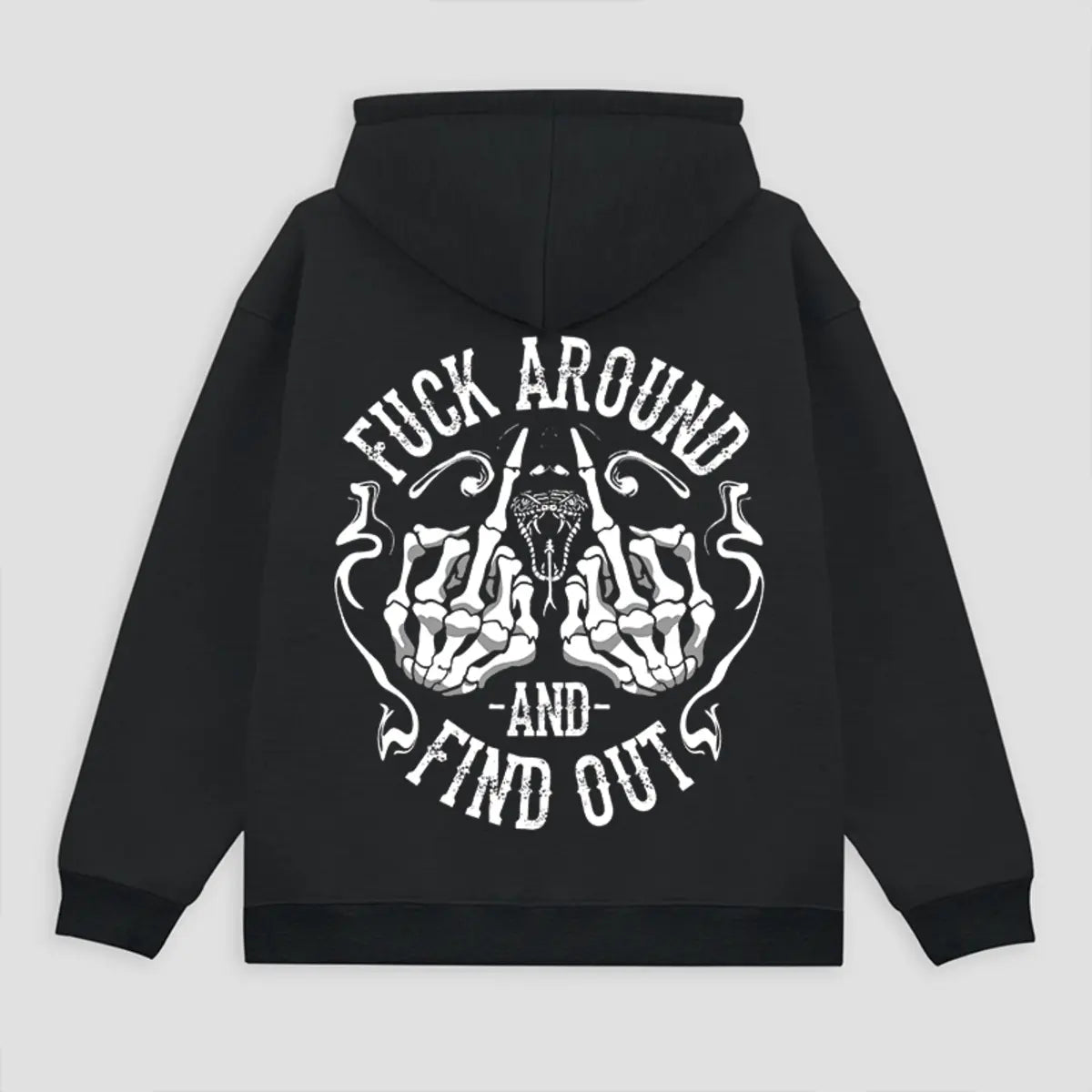 Fu*k Around And Find Out Printed Fleece-lined Unisex Hoodie