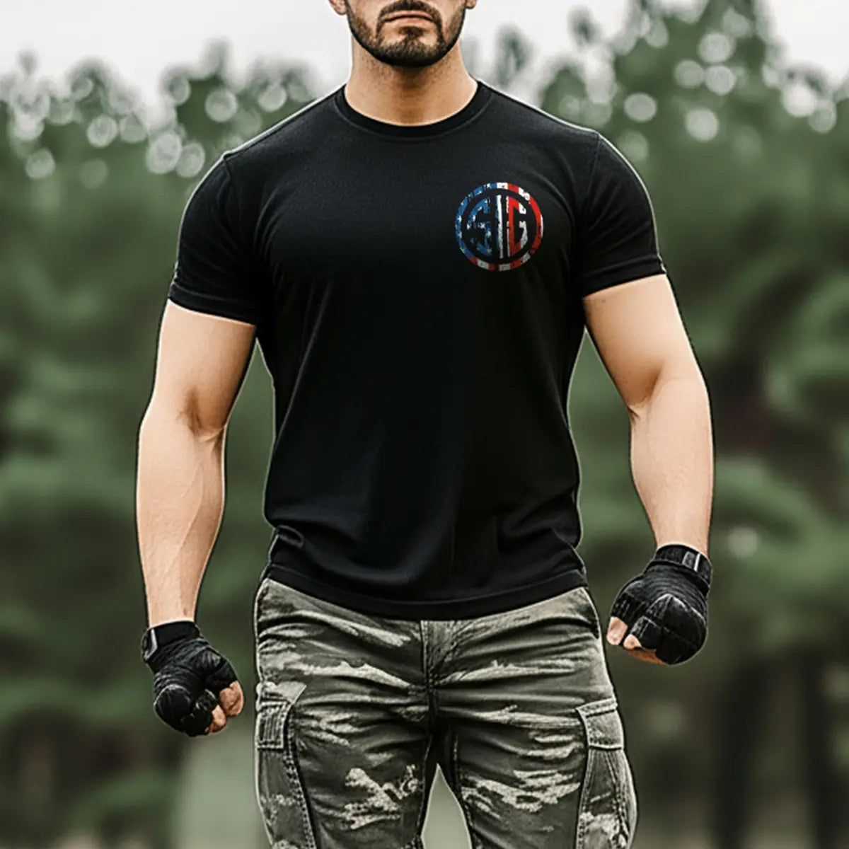 Sig Sauer Never Settle Printed Men's T-shirt
