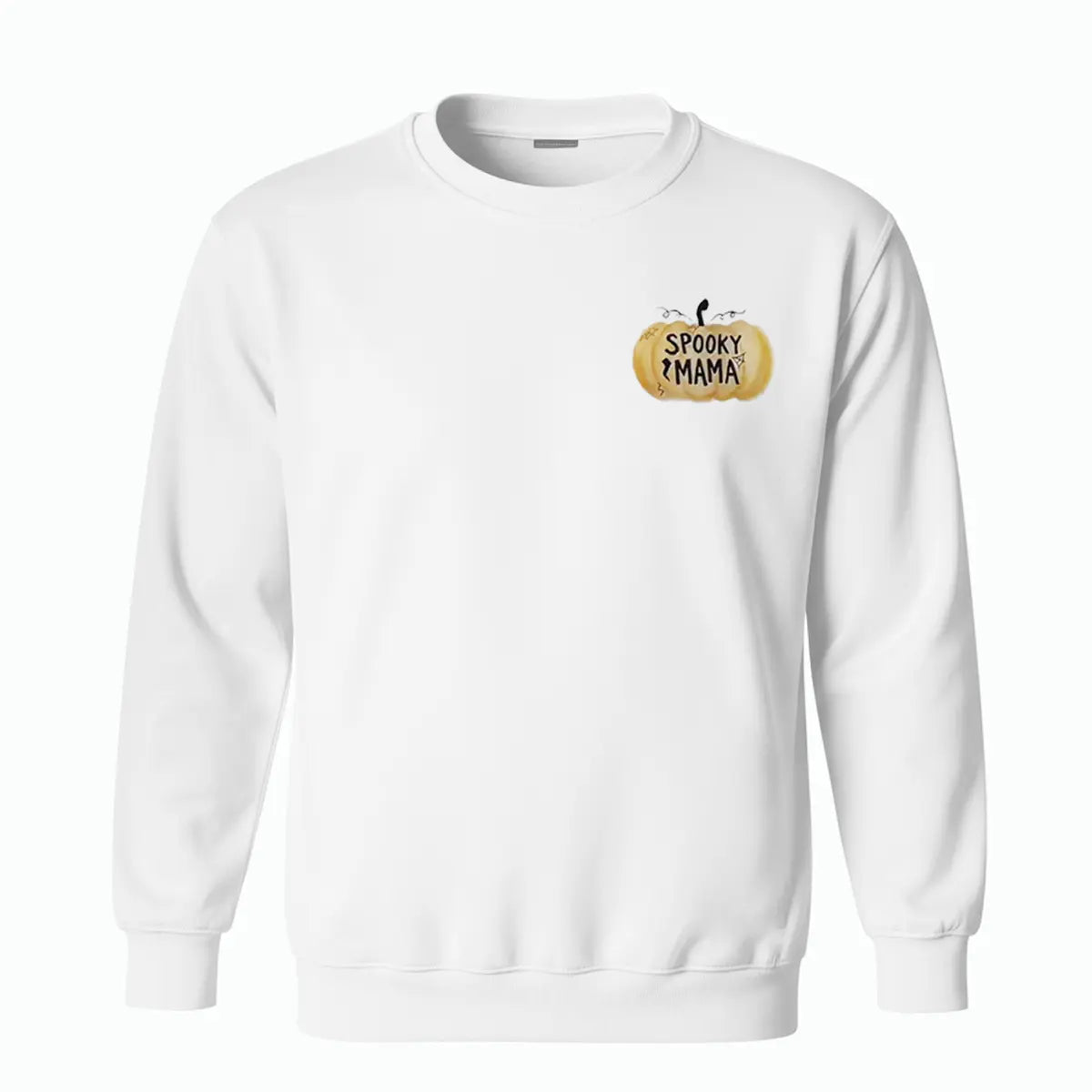 Spooky Mama Printed Fleece-lined Unisex Sweatshirt Image - 3