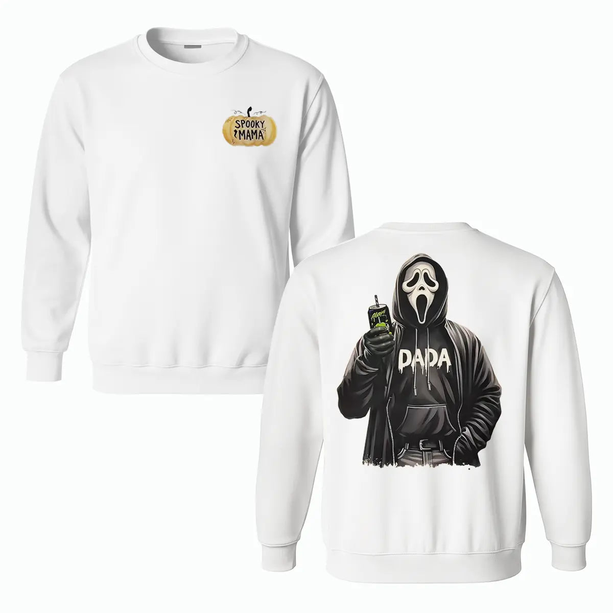 Spooky Mama Printed Fleece-lined Unisex Sweatshirt Image - 1