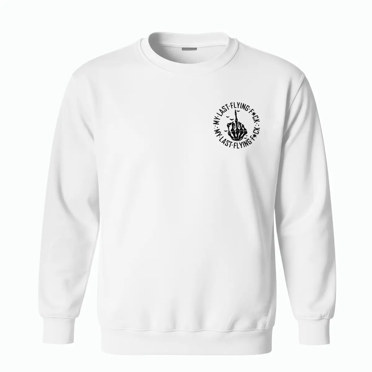My Last Flying Printed Fleece-lined Unisex Sweatshirt