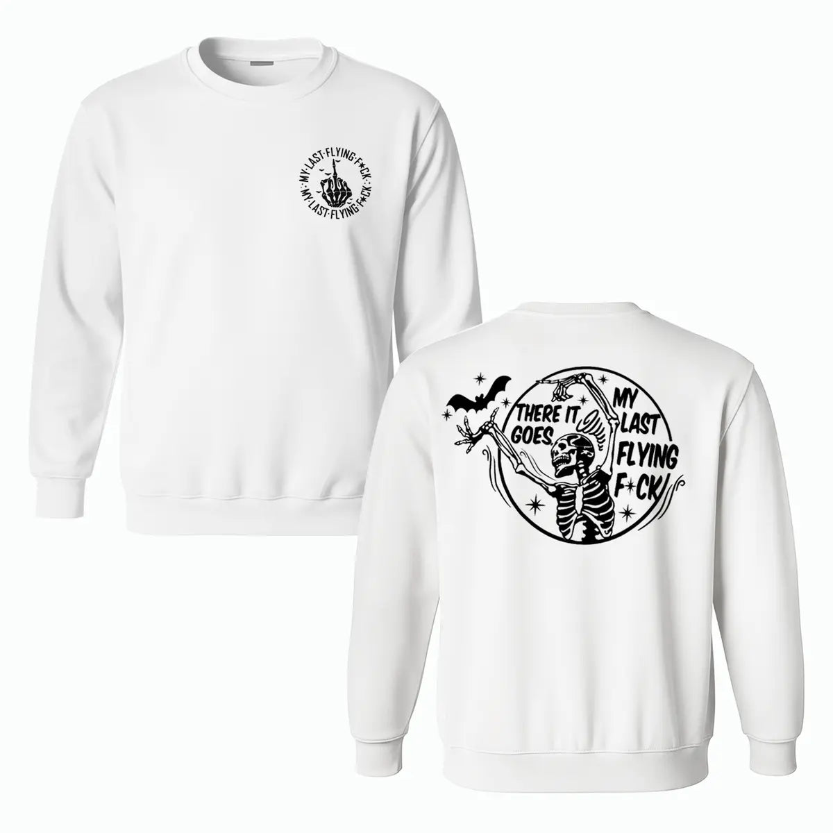 My Last Flying Printed Fleece-lined Unisex Sweatshirt