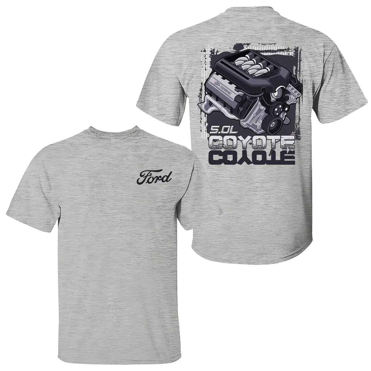 Ford Coyote Engine Printed Men's T-shirt