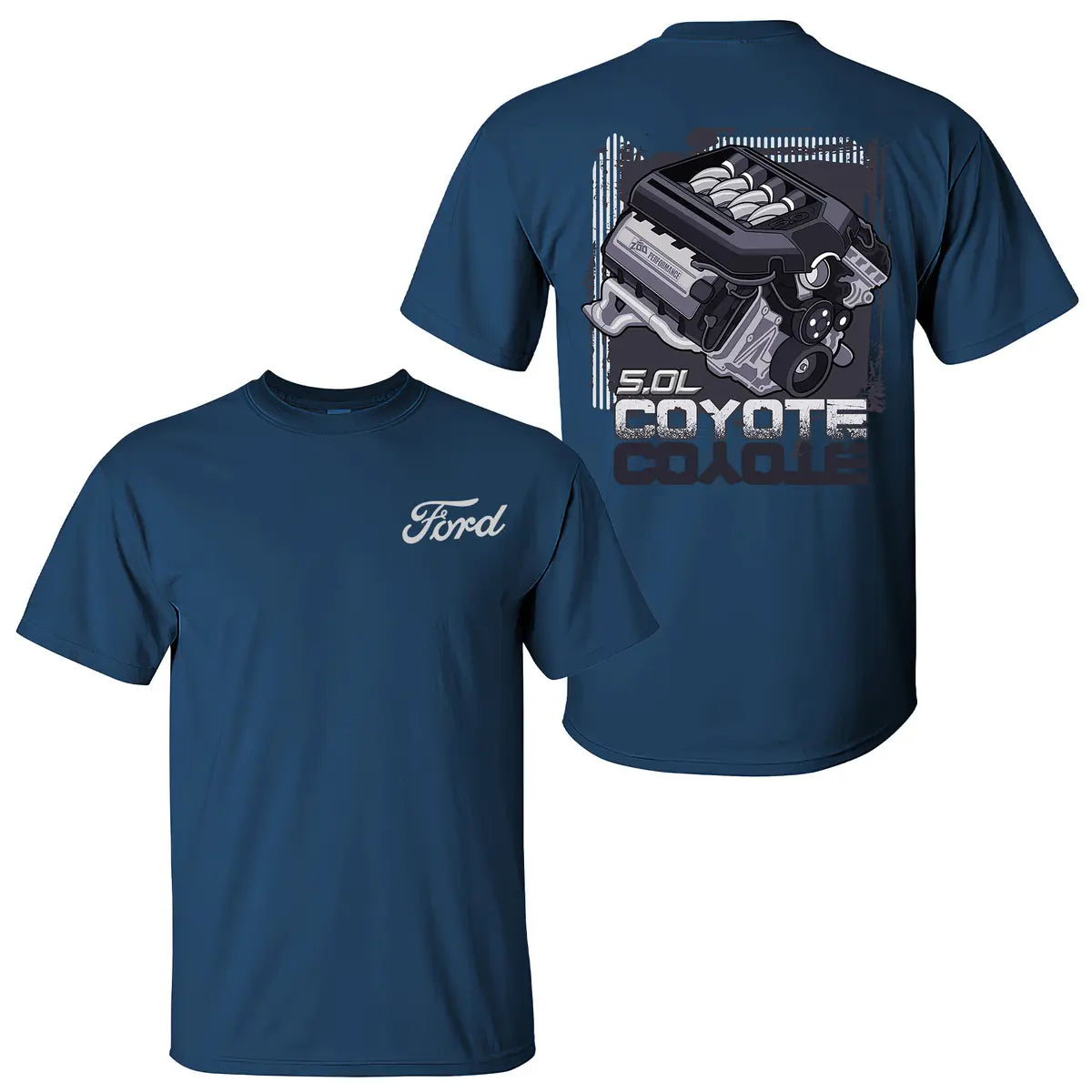 Ford Coyote Engine Printed Men's T-shirt
