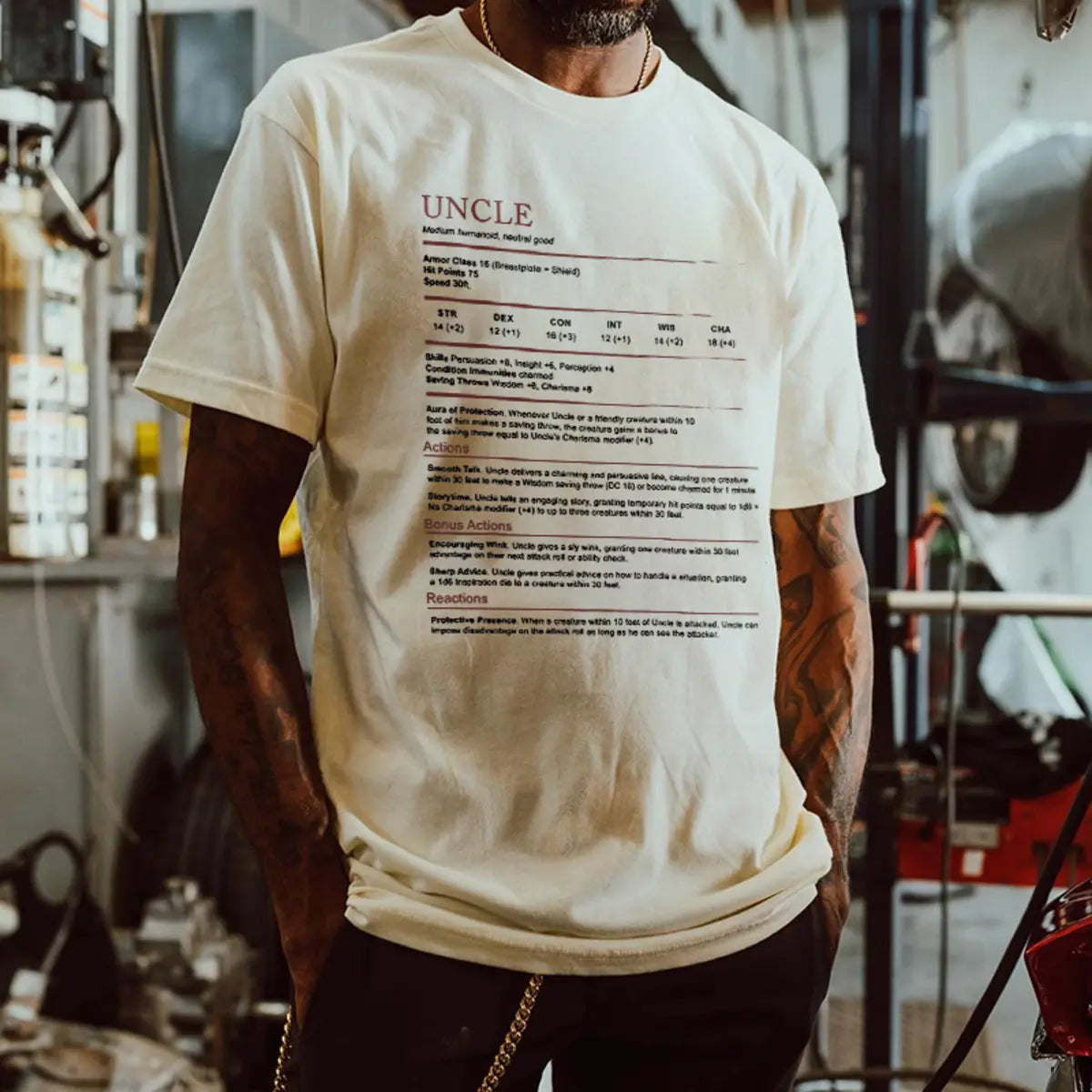 Uncle Printed Unisex Oversized T-shirt