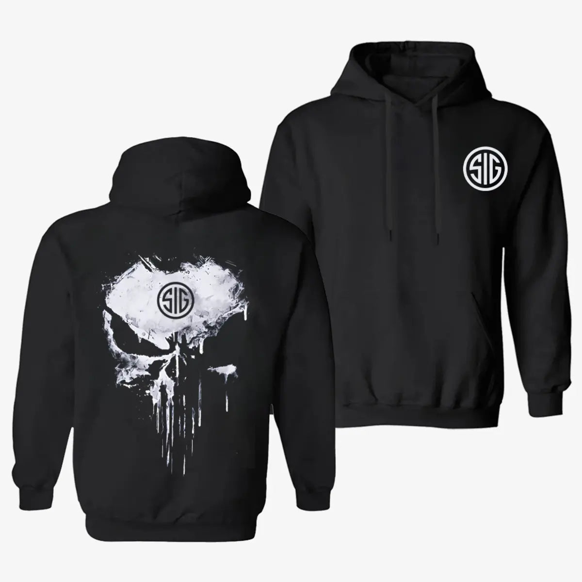 Sig Sauer Skull Printed Fleece-lined Unisex Hoodie