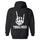 Trouble Maker Skeleton Hand Printed Fleece-lined Unisex Hoodie