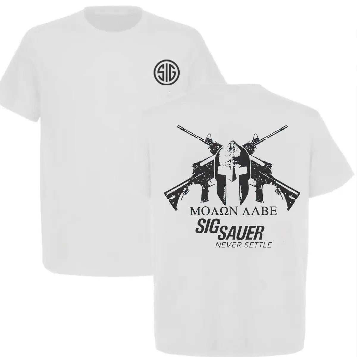 Sig Sauer Never Settle Printed Men's T-Shirt