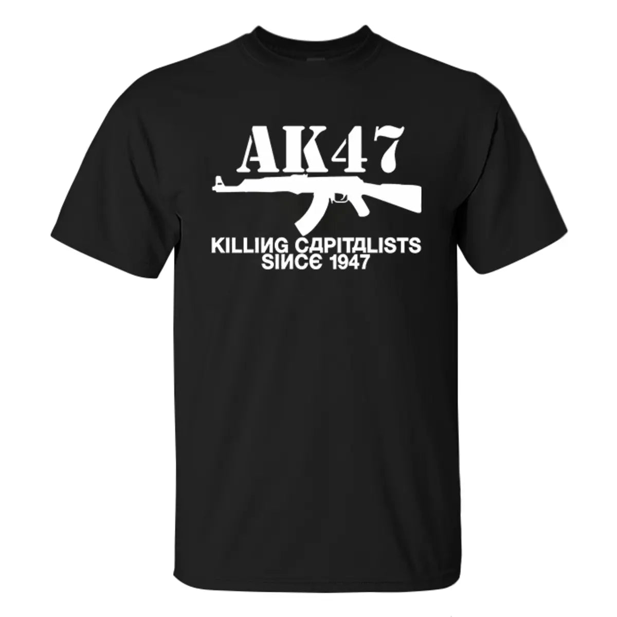 AK47 Killing Capitalists Since 1947 Printed Men's T-shirt