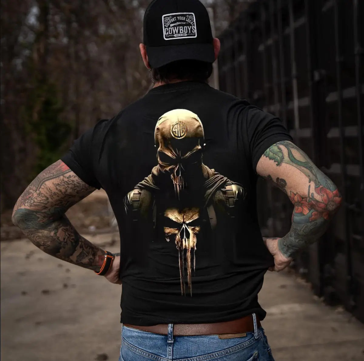 Sig Sauer Skull Printed Men's T-Shirt