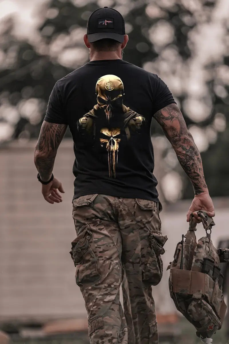 Sig Sauer Skull Printed Men's T-Shirt