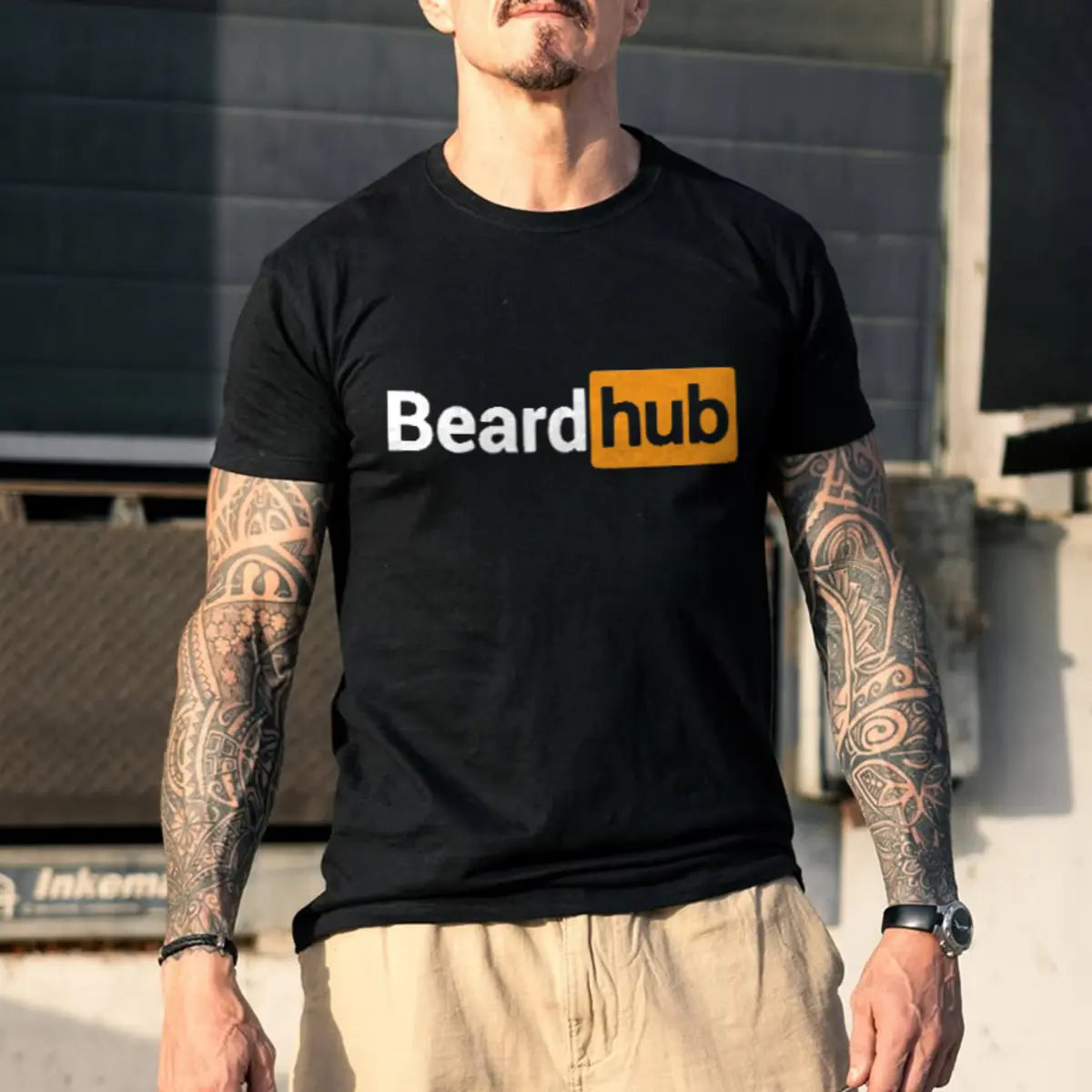 Beard Hub Printed Men's T-Shirt