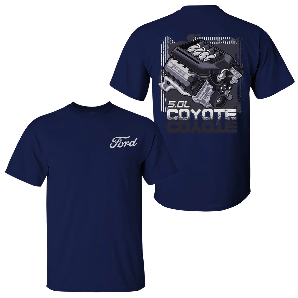 Ford Coyote Engine Printed Men's T-shirt