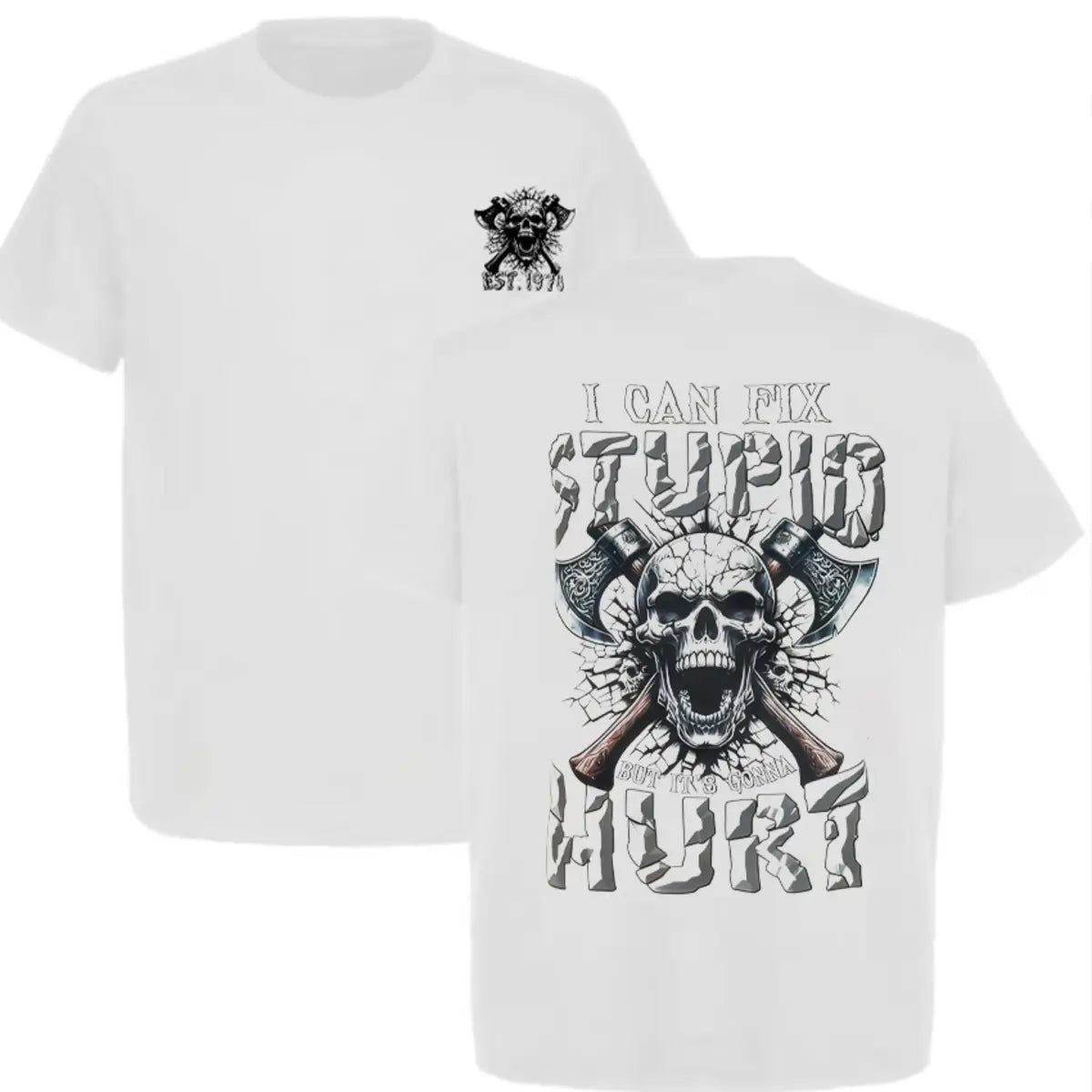 I Can Fix Stupid Printed Men's T-Shirt