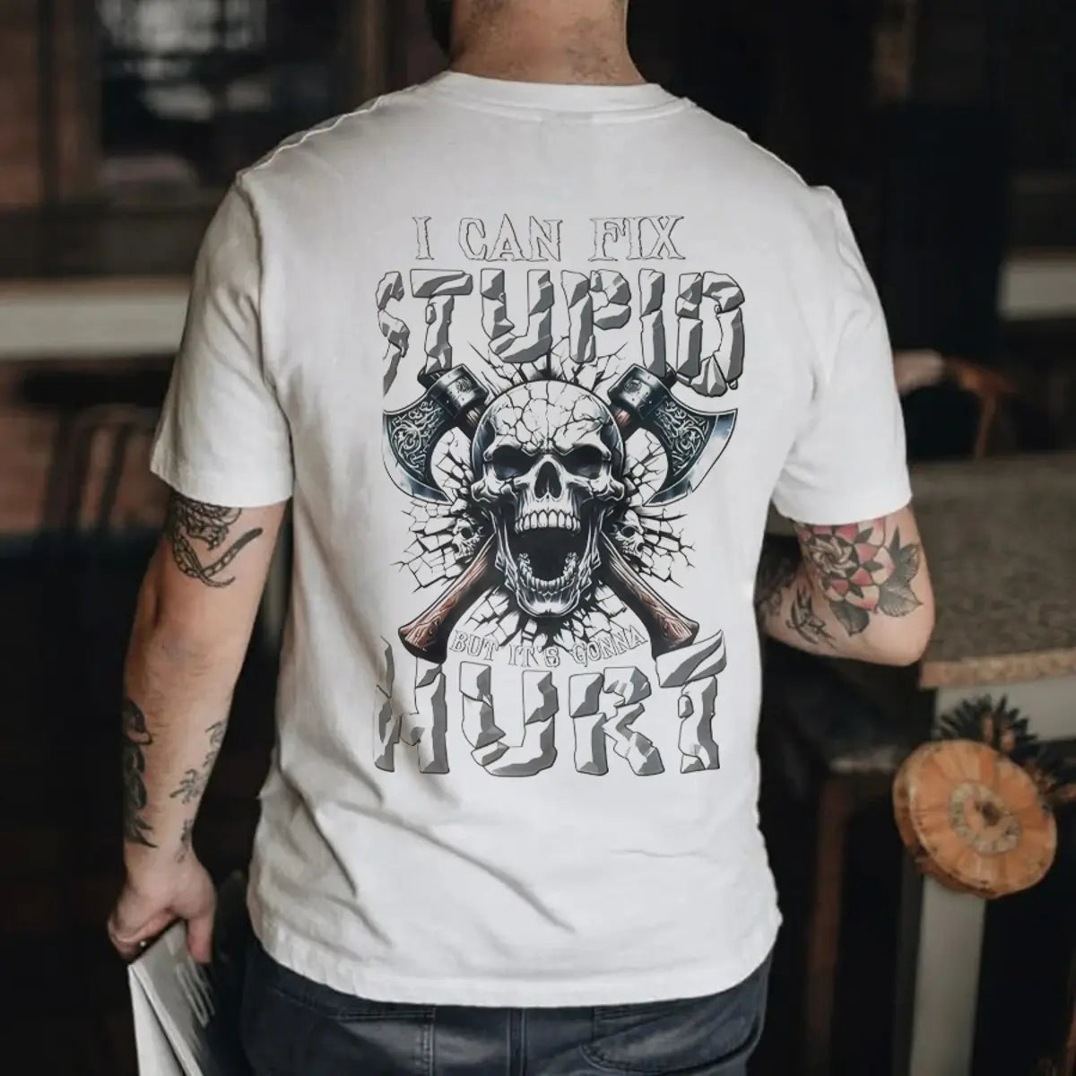 I Can Fix Stupid Printed Men's T-Shirt