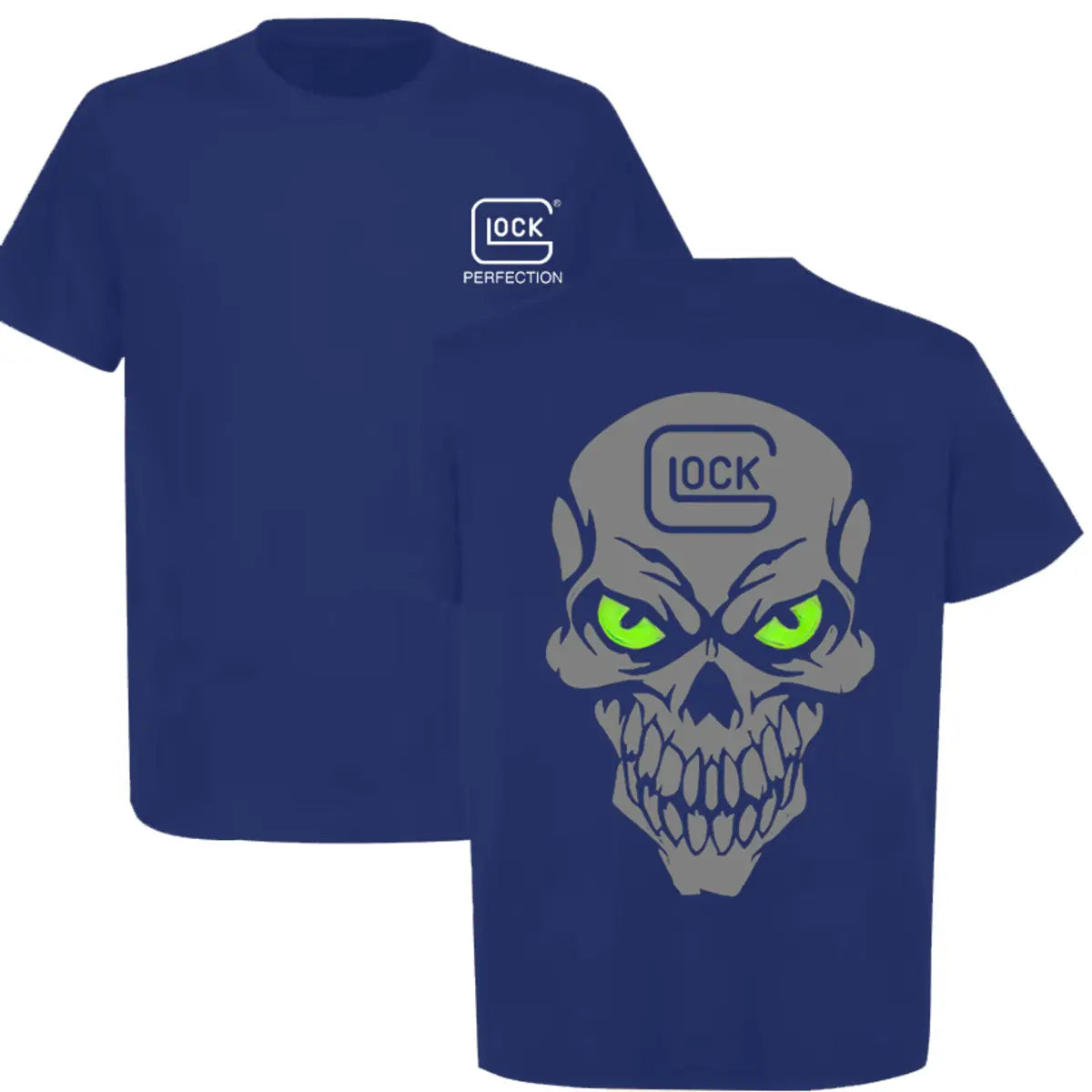 Glock Skull Printed Men's T-shirt Image - 6