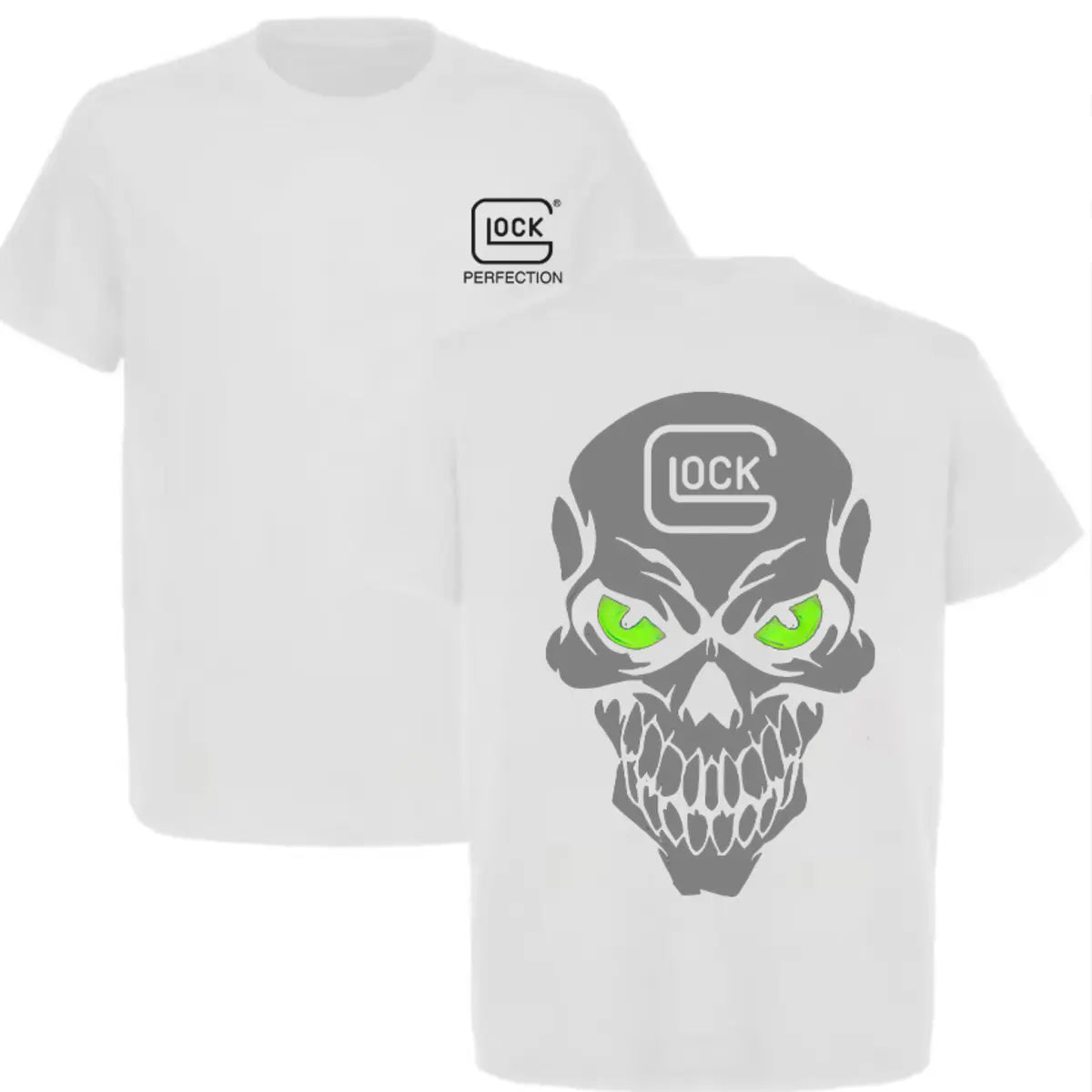 Glock Skull Printed Men's T-shirt Image - 8