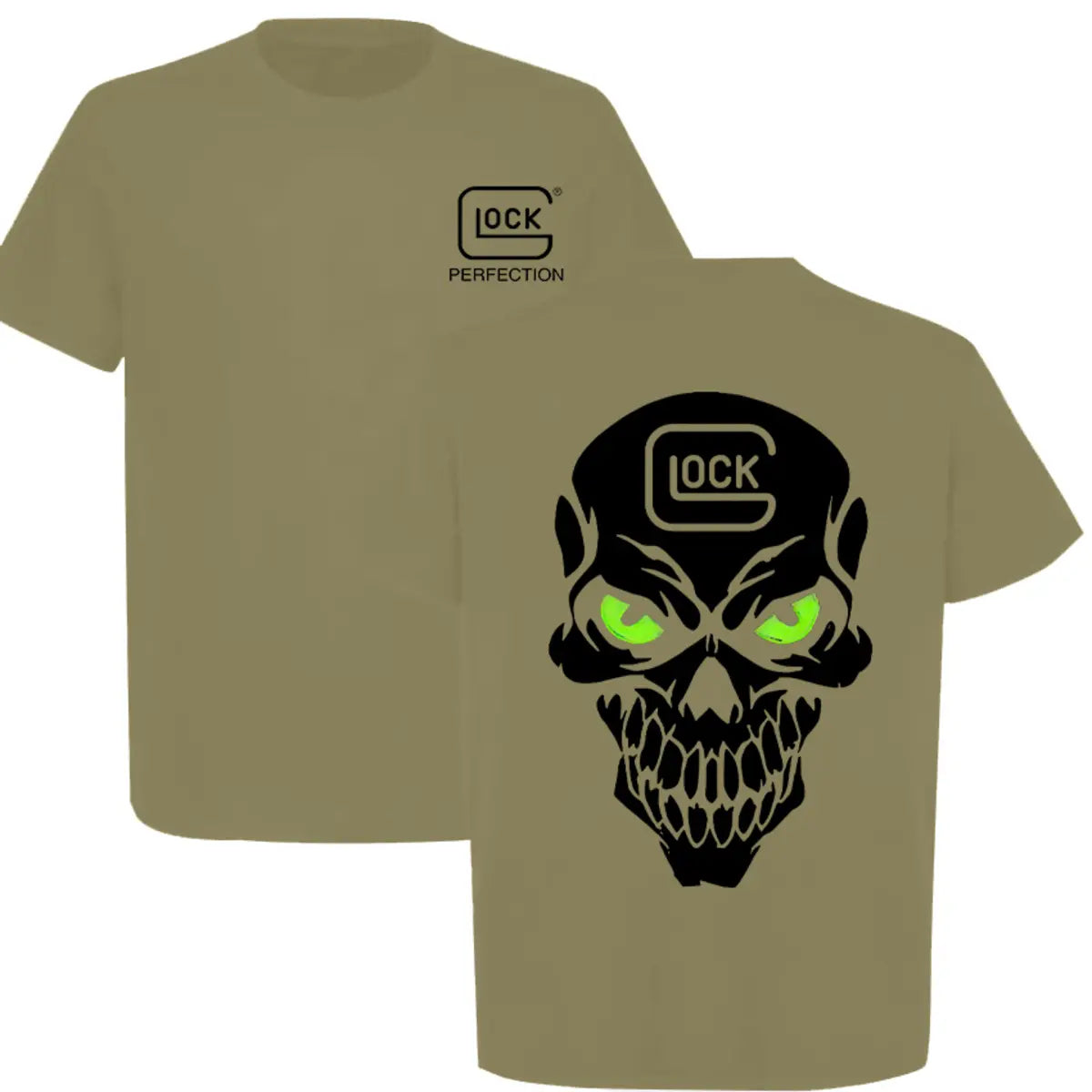 Glock Skull Printed Men's T-shirt Image - 9