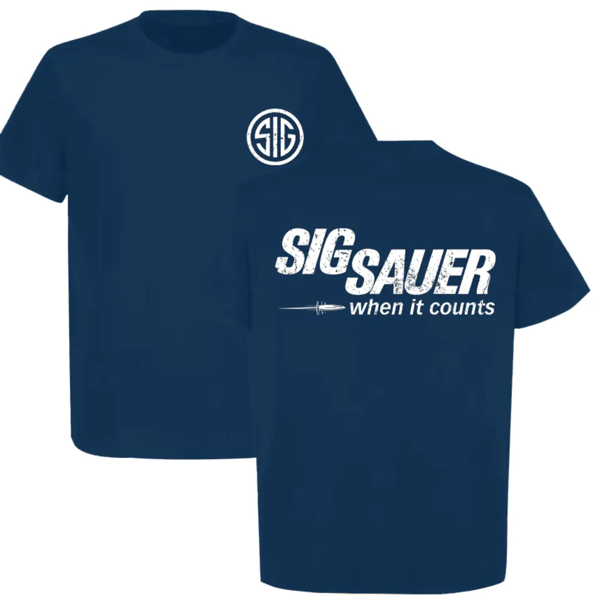 Sig Sauer When It Counts Printed Men's T-Shirt Image - 3