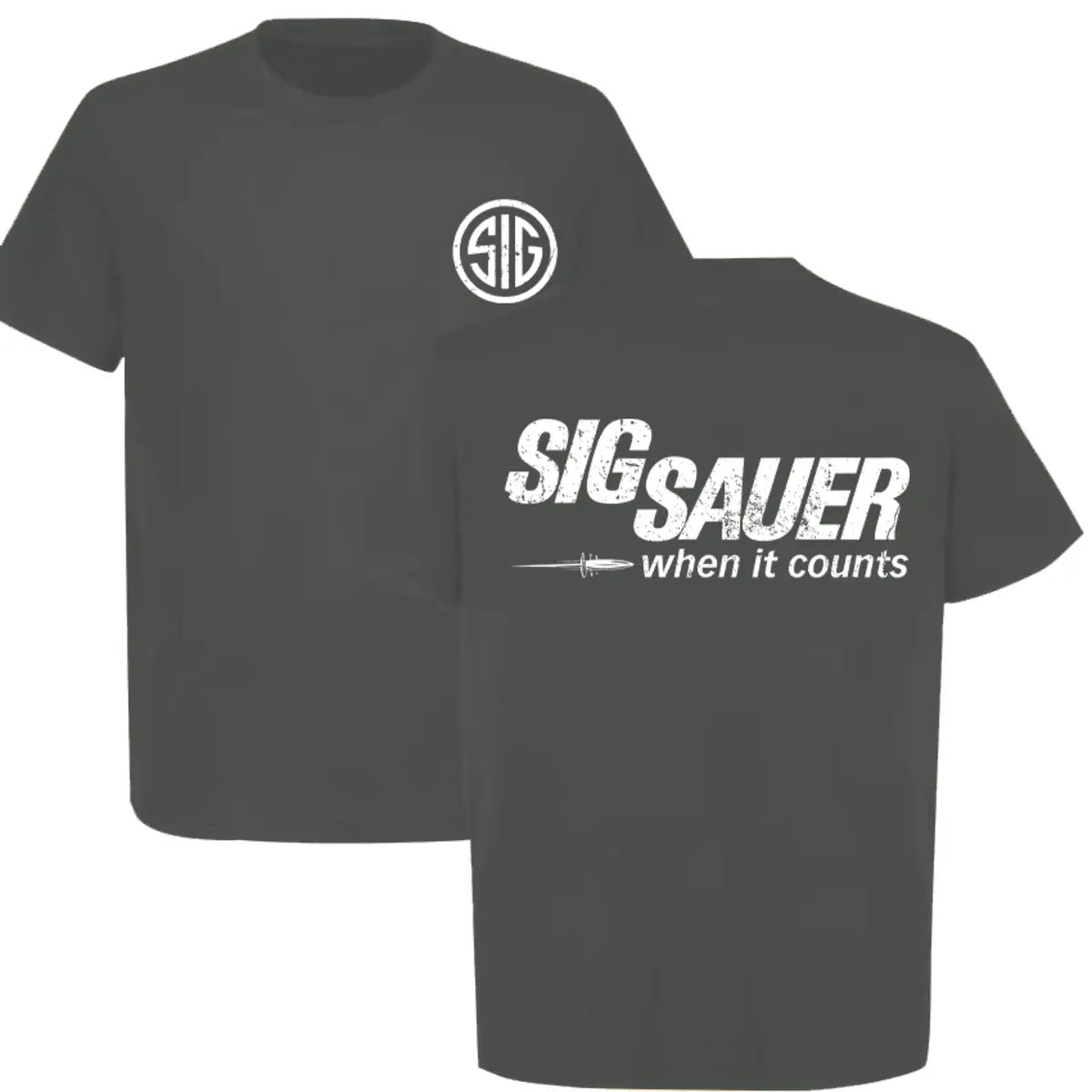 Sig Sauer When It Counts Printed Men's T-Shirt Image - 4