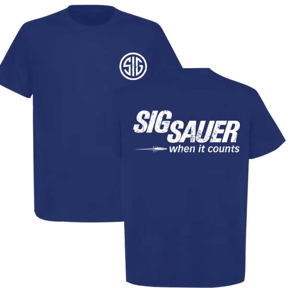Sig Sauer When It Counts Printed Men's T-Shirt Image - 7