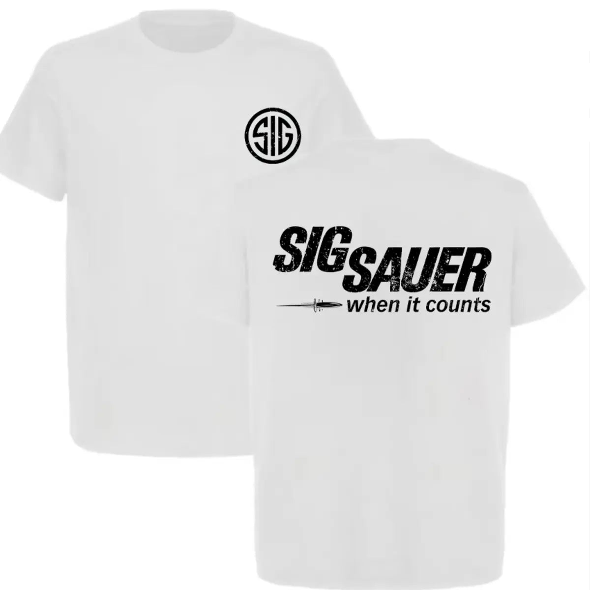 Sig Sauer When It Counts Printed Men's T-Shirt Image - 5