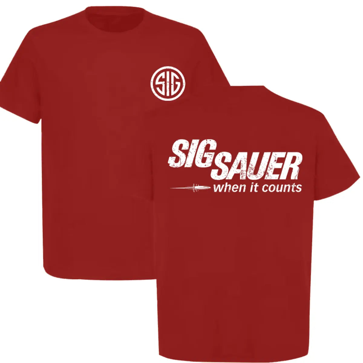 Sig Sauer When It Counts Printed Men's T-Shirt Image - 8