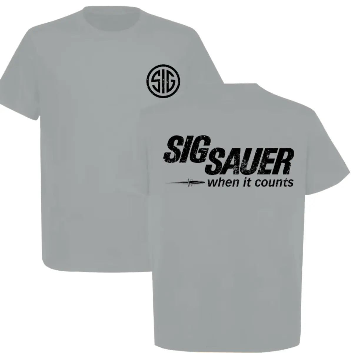 Sig Sauer When It Counts Printed Men's T-Shirt Image - 9