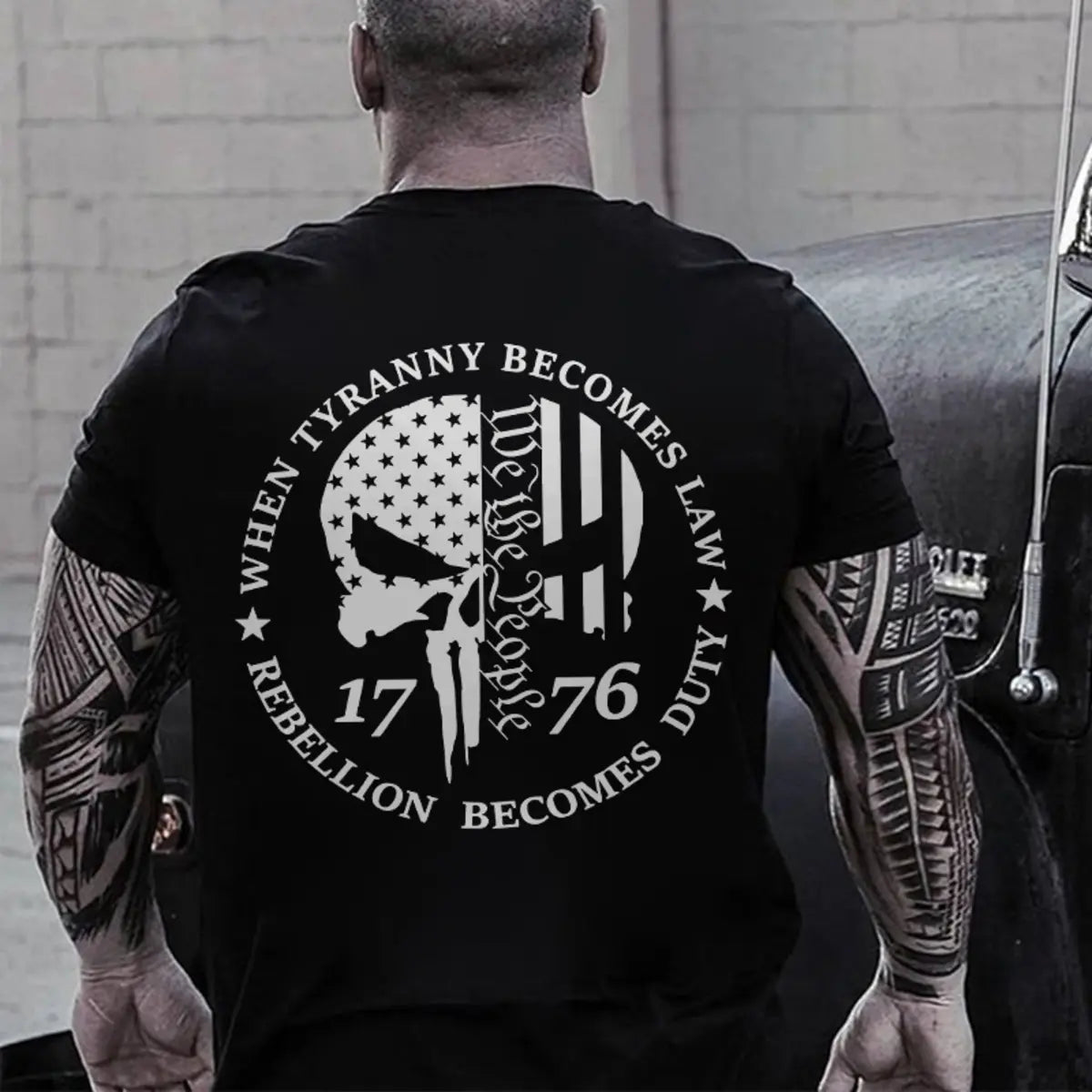 When Tyranny Becomes Law Rebellion Becomes Duty Printed Men's T-shirt