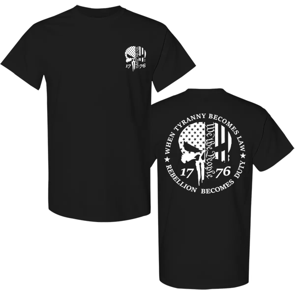 When Tyranny Becomes Law Rebellion Becomes Duty Printed Men's T-shirt