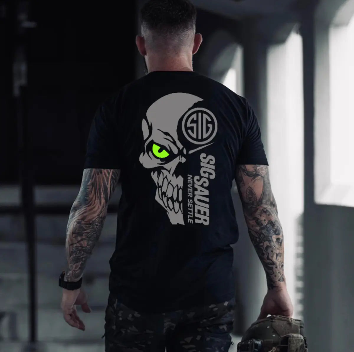 Sig Sauer Never Settle Printed Men's T-Shirt