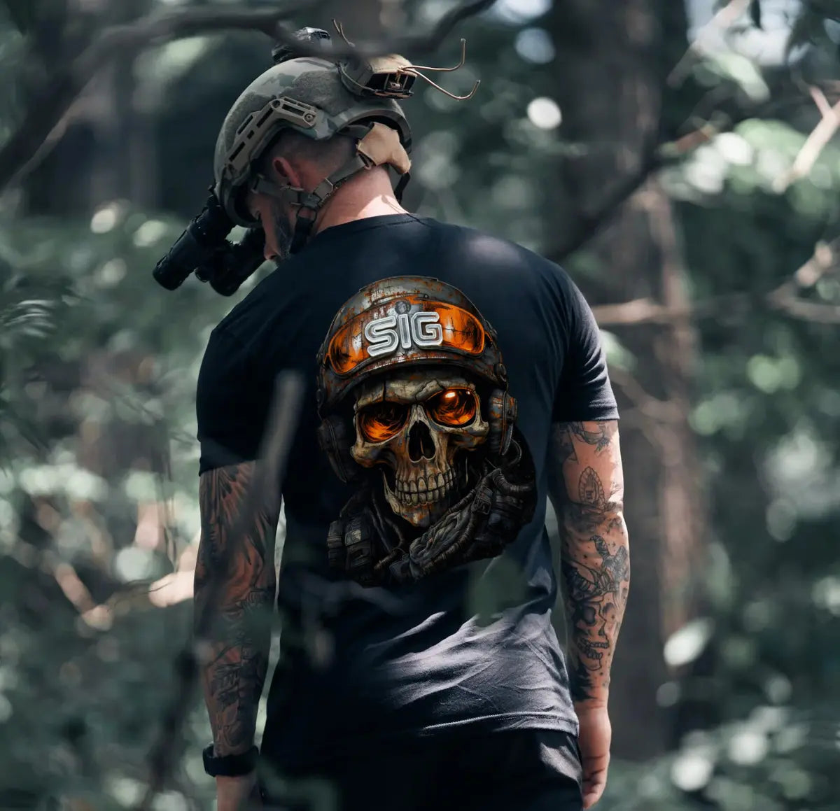 Sig Sauer Skull Printed Men's T-Shirt