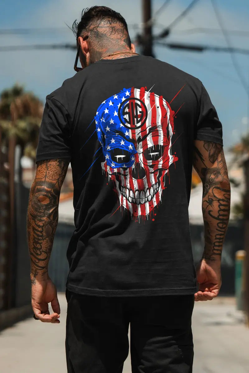 Sig Sauer Skull Printed Men's T-Shirt
