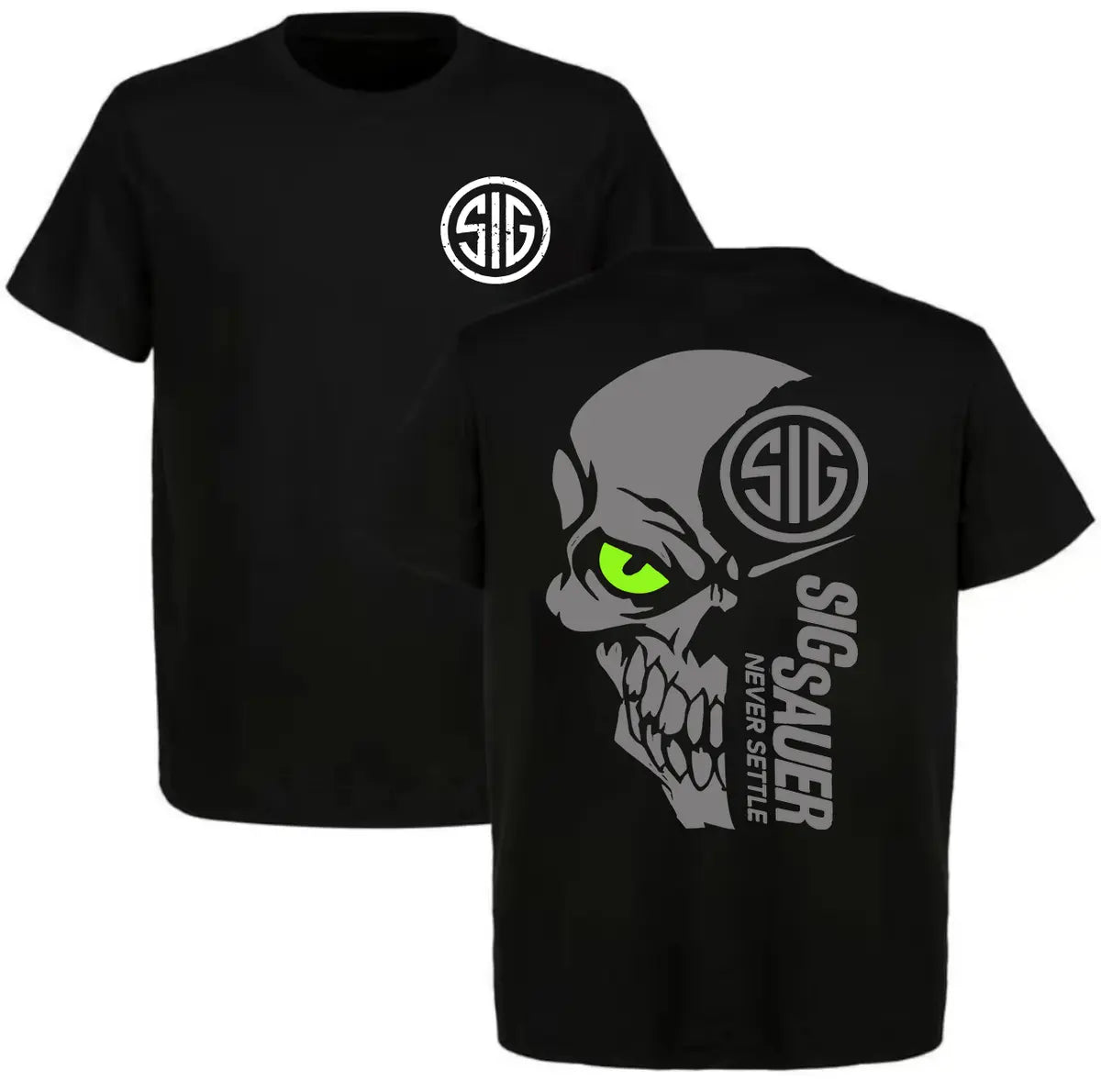 Sig Sauer Never Settle Printed Men's T-Shirt
