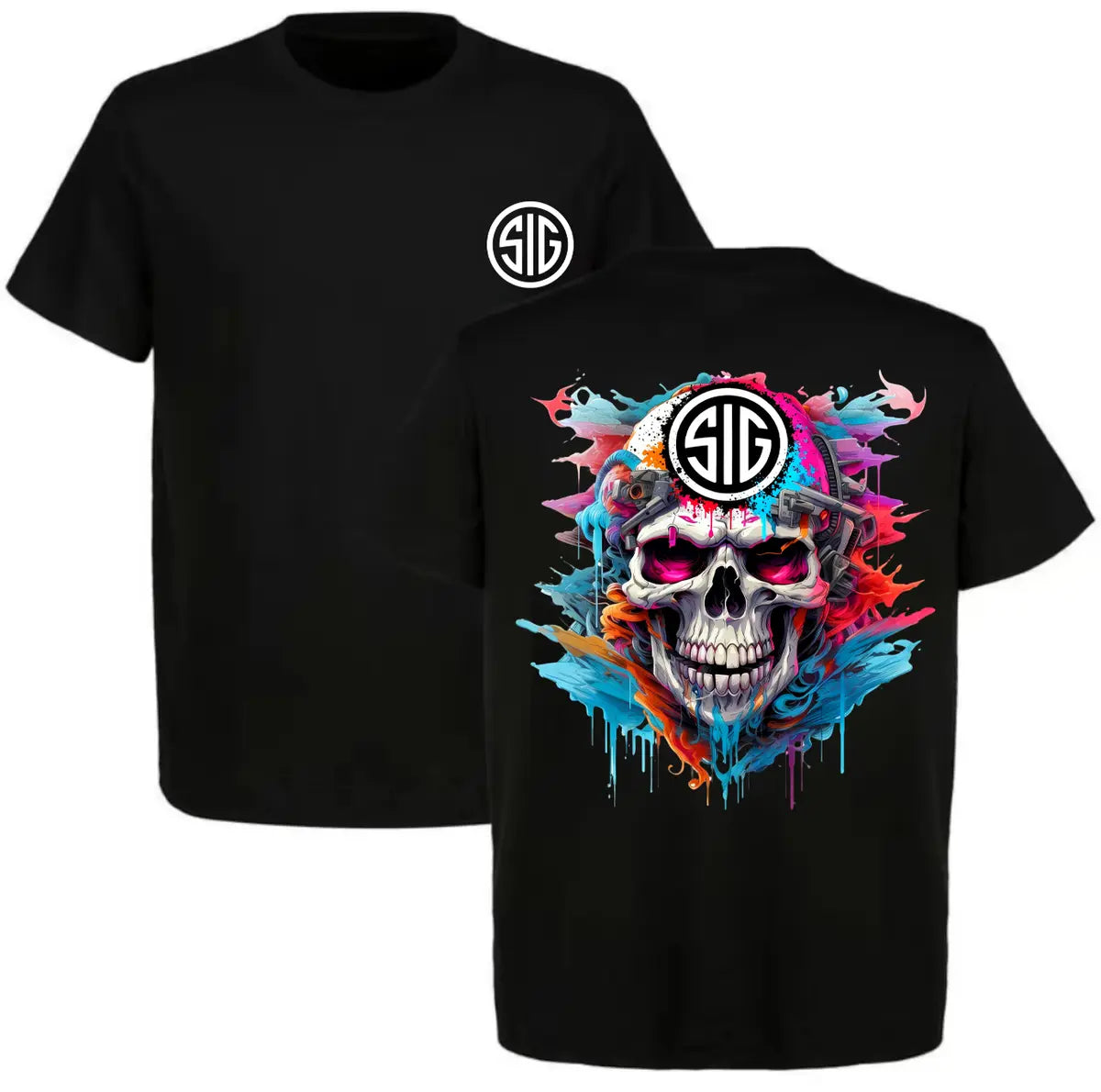 Sig Sauer Skull Printed Men's T-Shirt