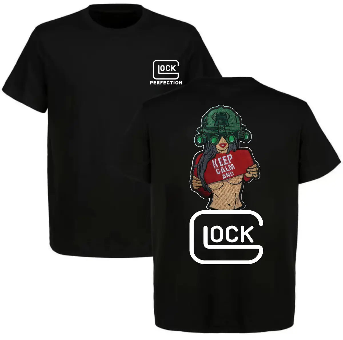 Keep Calm And Glock Printed Men's T-Shirt