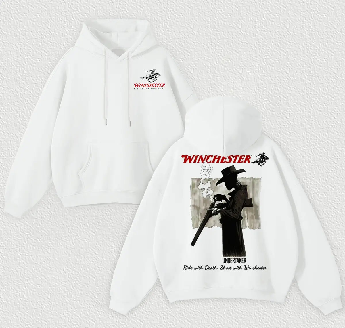 Winchester Printed Fleece-lined Unisex Hoodie