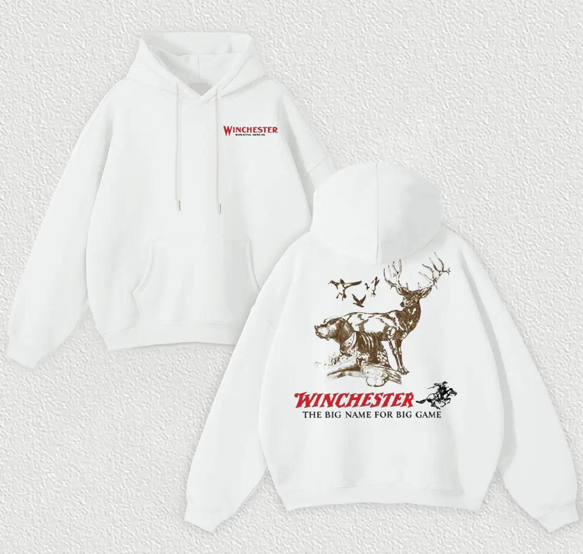 Winchester The Big Name For Big Game Printed Fleece-lined Unisex Hoodie