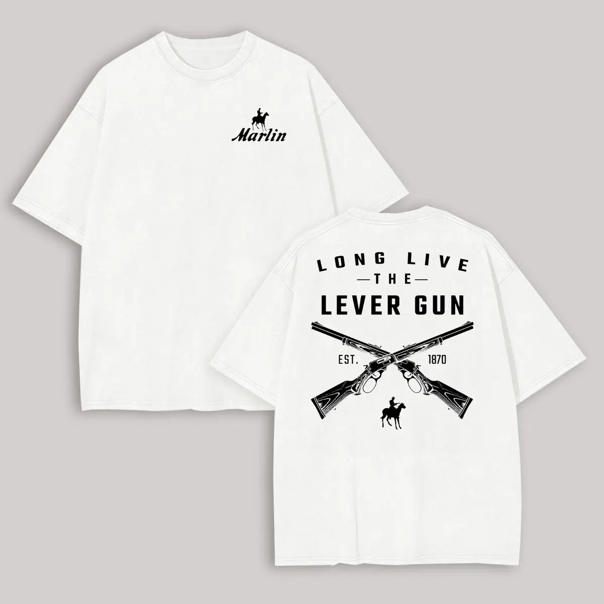 Long Live the Lever Gun Printed Oversized Unisex T-shirt