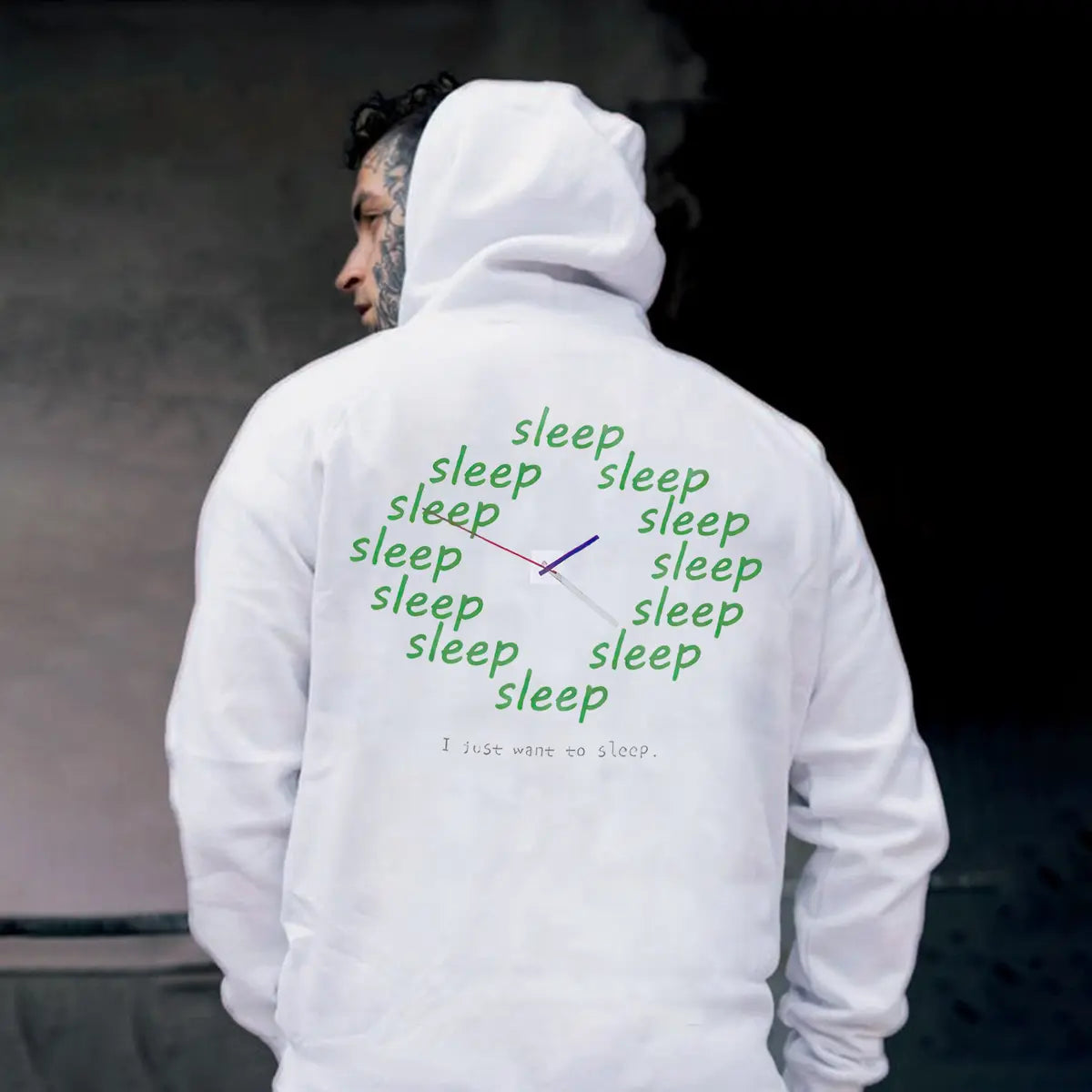 I Just Want To Sleep Printed Fleece-lined Unisex Hoodie