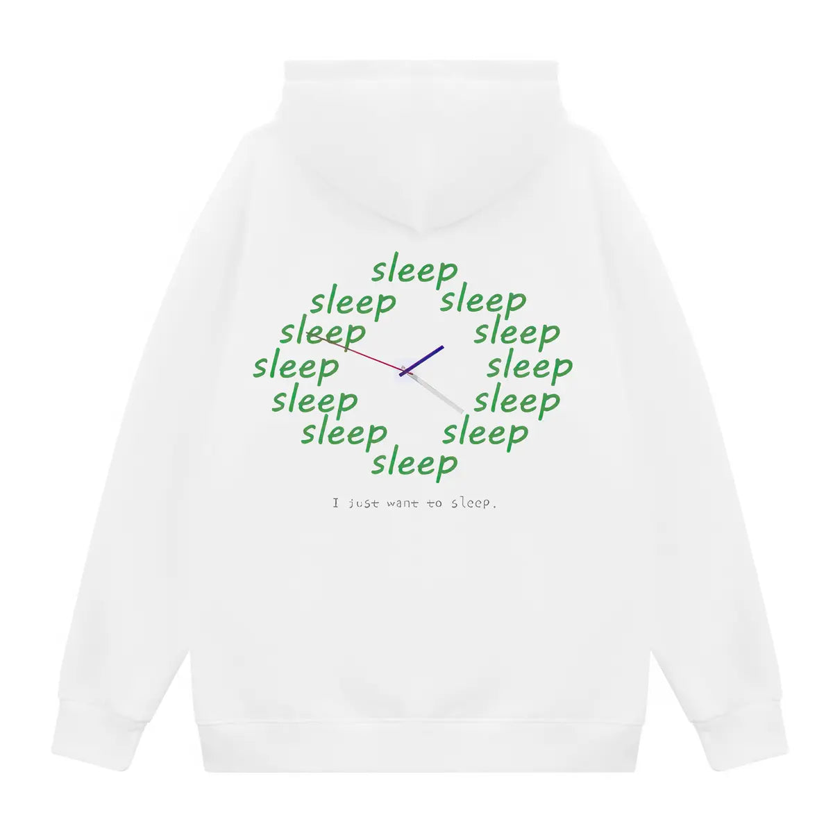 I Just Want To Sleep Printed Fleece-lined Unisex Hoodie