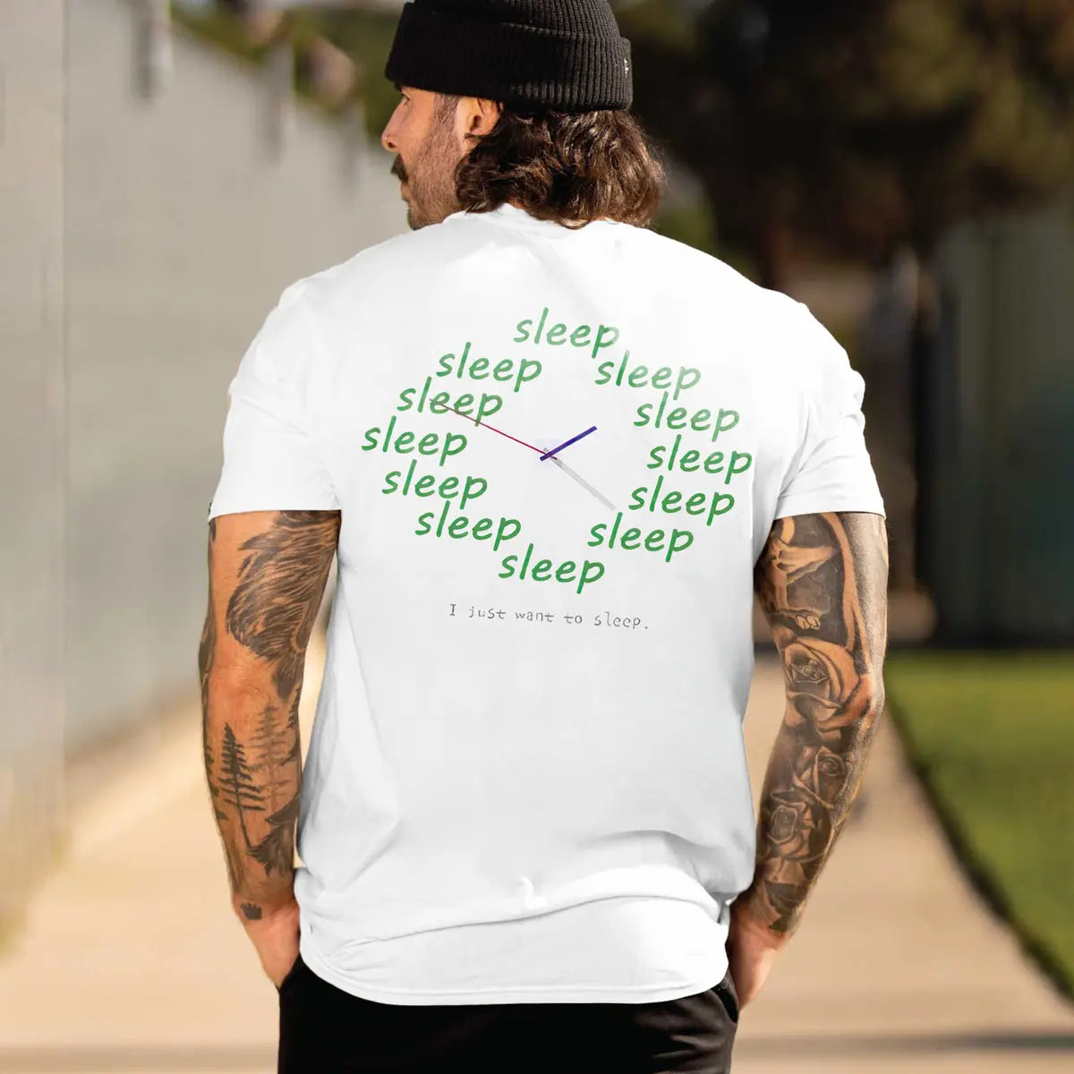 I Just Want To Sleep Printed Men's T-Shirt