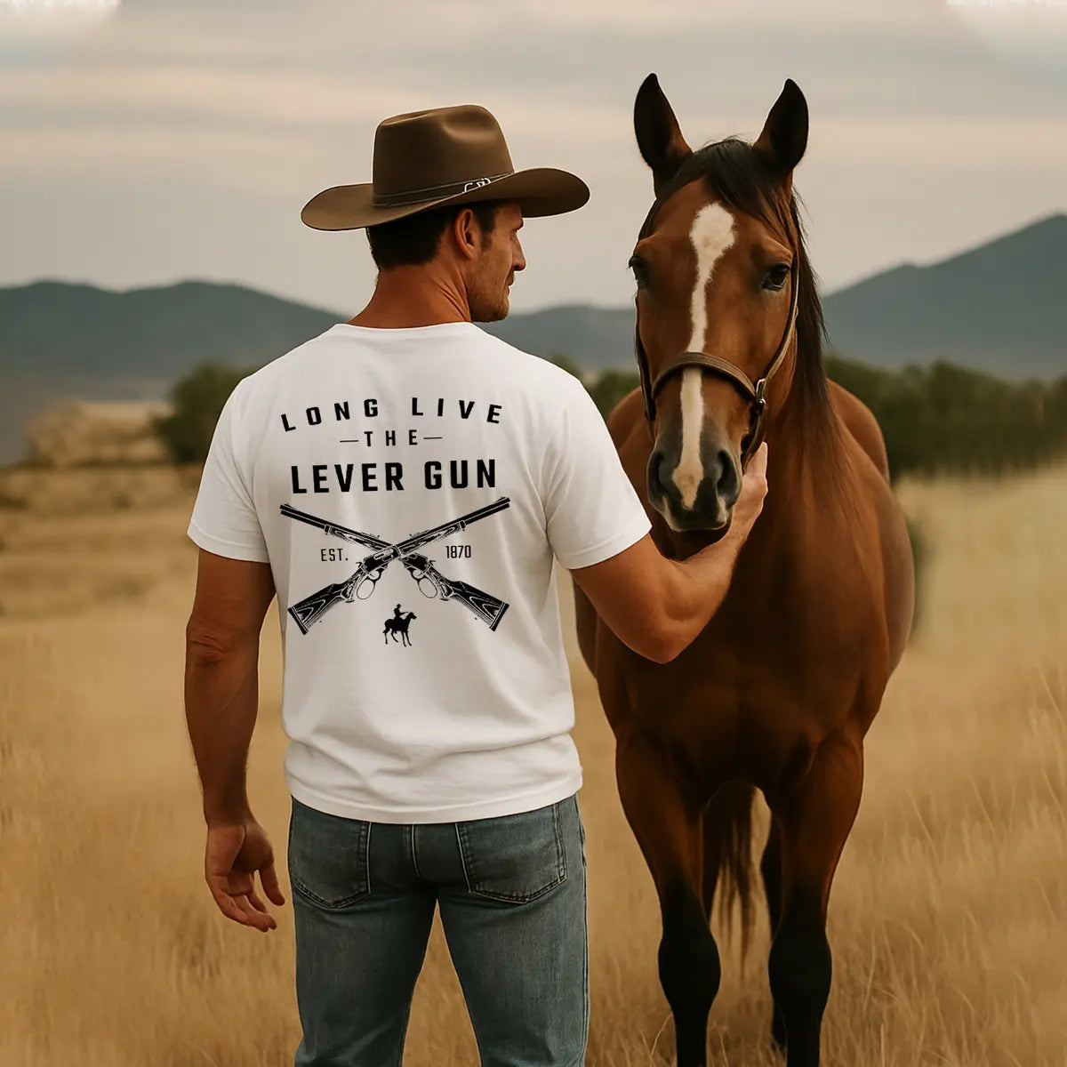 Long Live the Lever Gun Printed Oversized Unisex T-shirt
