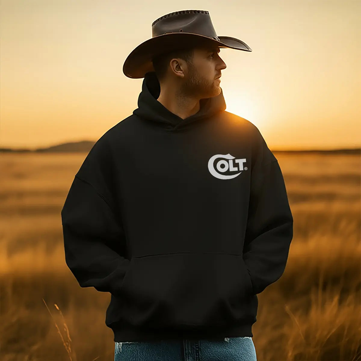 Colt Printed Fleece-lined Unisex Hoodie
