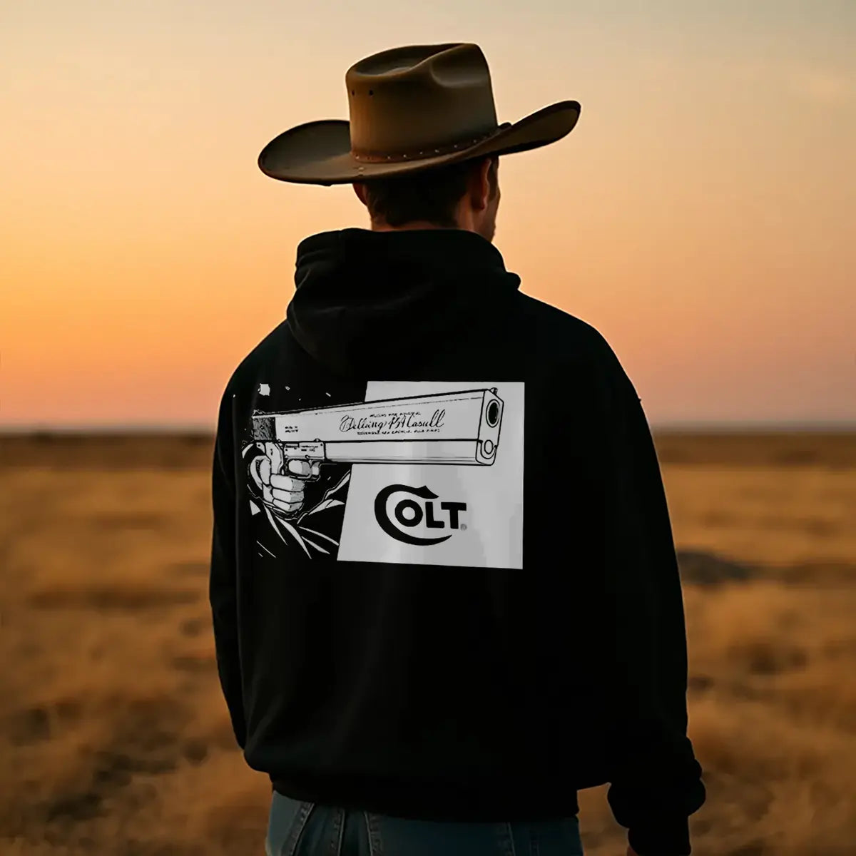 Colt Printed Fleece-lined Unisex Hoodie