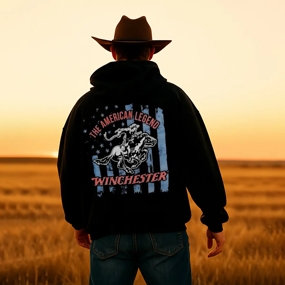Winchester The American Legend Printed Fleece-lined Unisex Hoodie