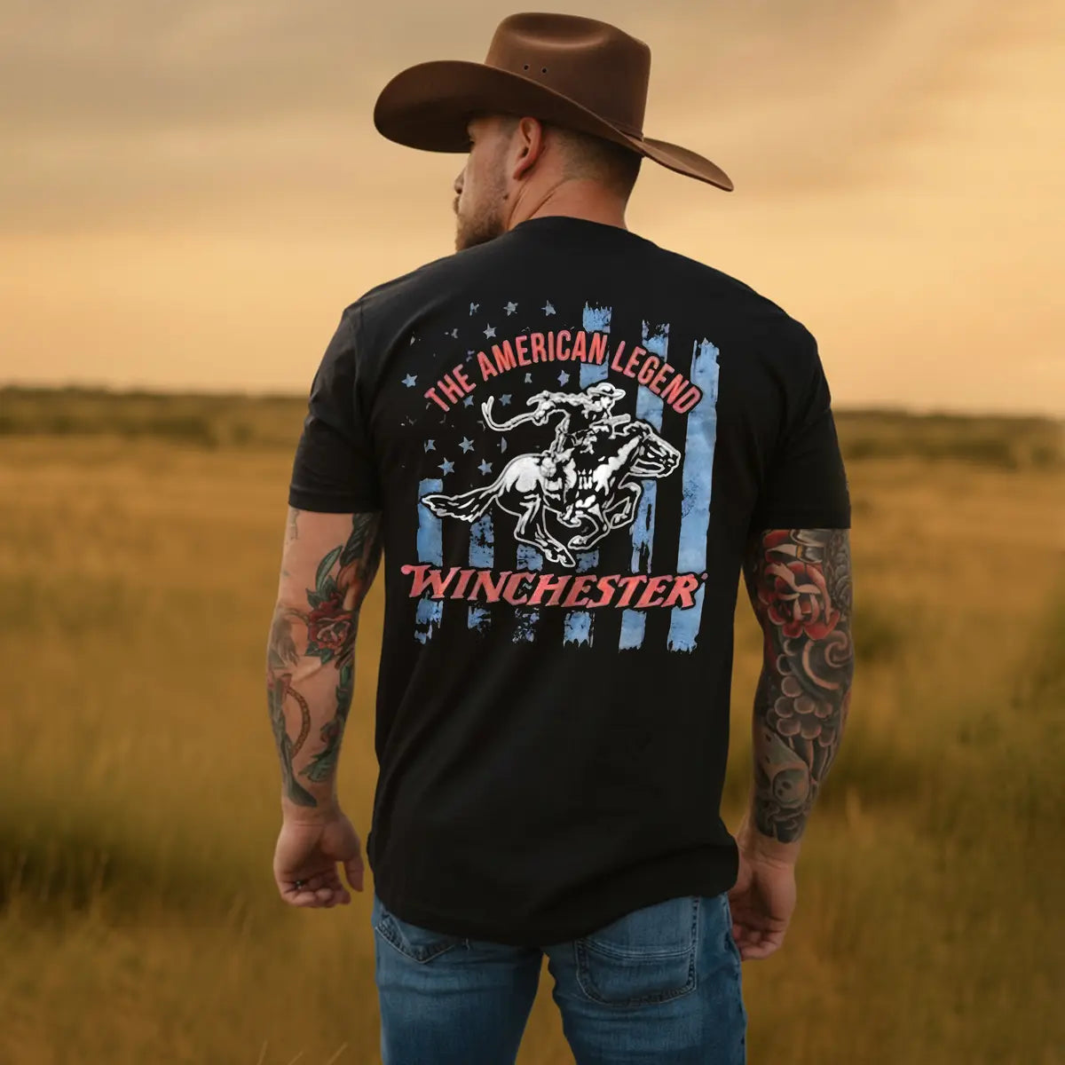 Winchester The American Legend Printed Oversized Unisex T-shirt