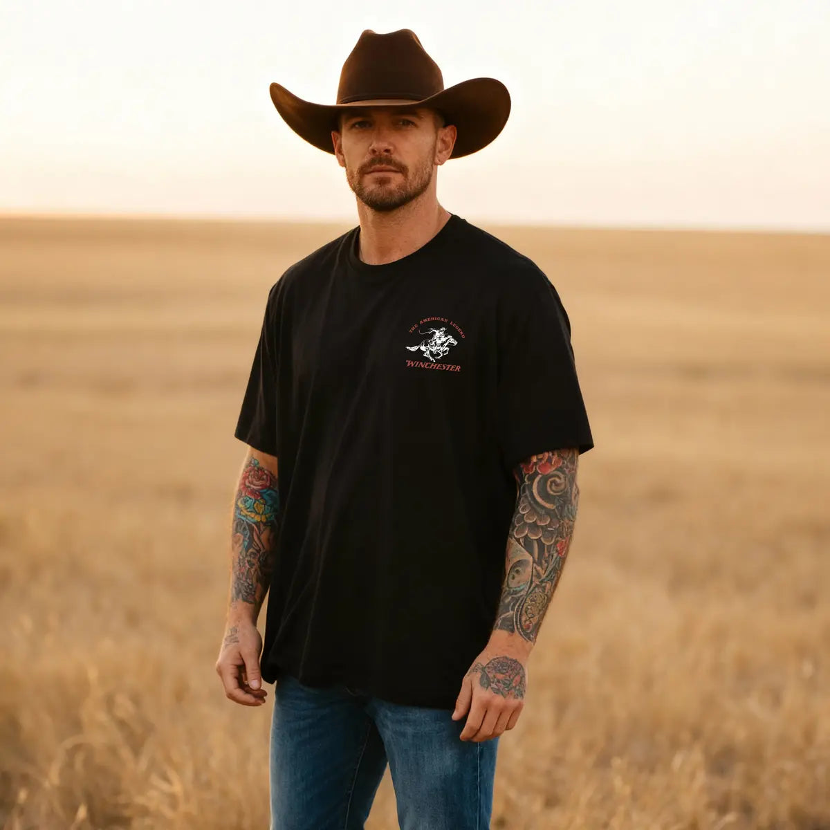 Winchester The American Legend Printed Oversized Unisex T-shirt