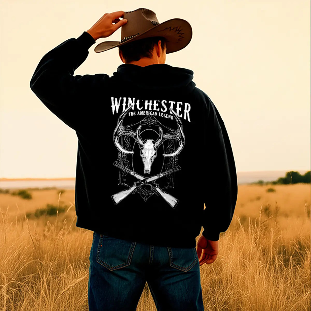 Winchester The American Legend Printed Fleece-lined Unisex Hoodie