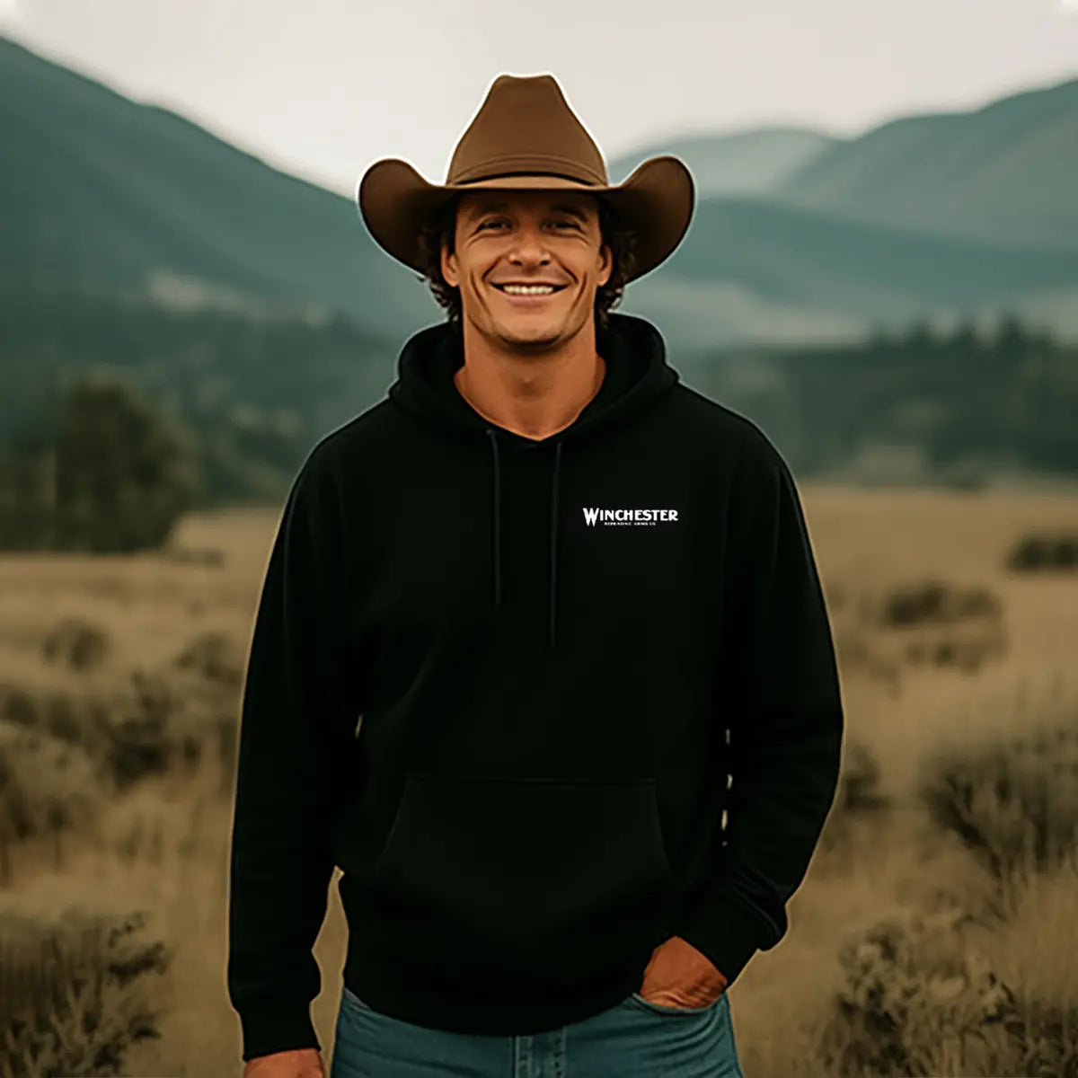 Winchester Repeating Arms Printed Fleece-lined Unisex Hoodie